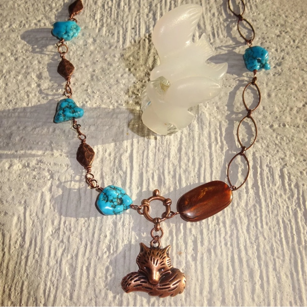 ♦️[2/$34.00]♦️Fox Necklace